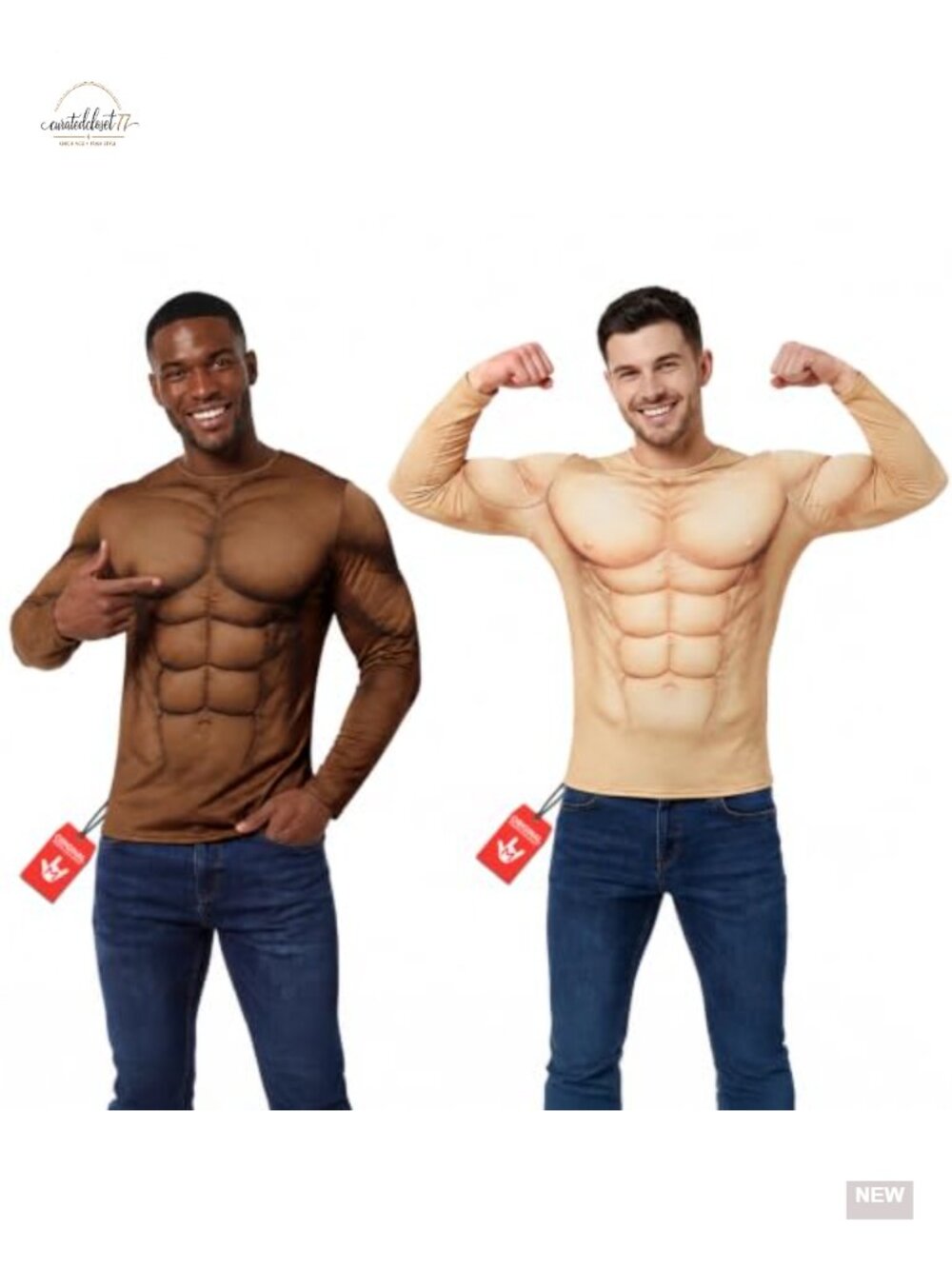 Morph Padded Muscle Shirt Costume Men 100% Polyester Halloween